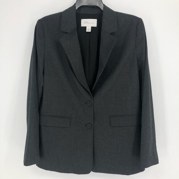 NORDSTROM SIGNATURE Sports Coat Small Grey Traditional Fit Notch Lapel NWOT - Picture 2 of 8